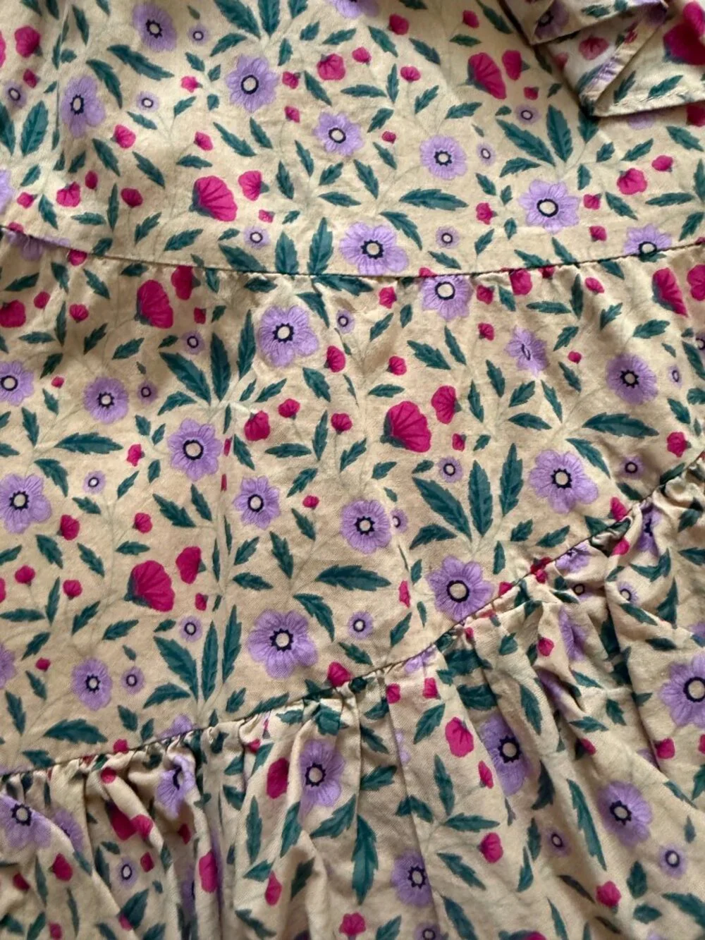 Janie & Jack Girls Floral Ruffle Dress